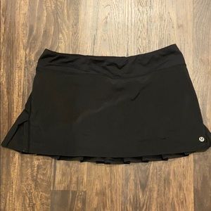 Lulu Lemon Tennis Skirt Black Size 8